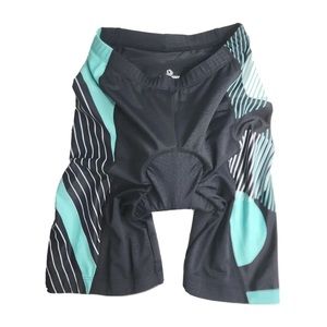 BEROY WOMEN CYCLING BIKING SHORT BLACK GREEN SIZE: MED